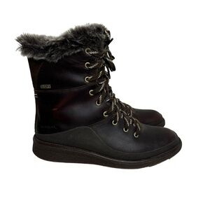 Merrell Tremblant Ezra Lace Waterproof Ice+ Boot Brown 7